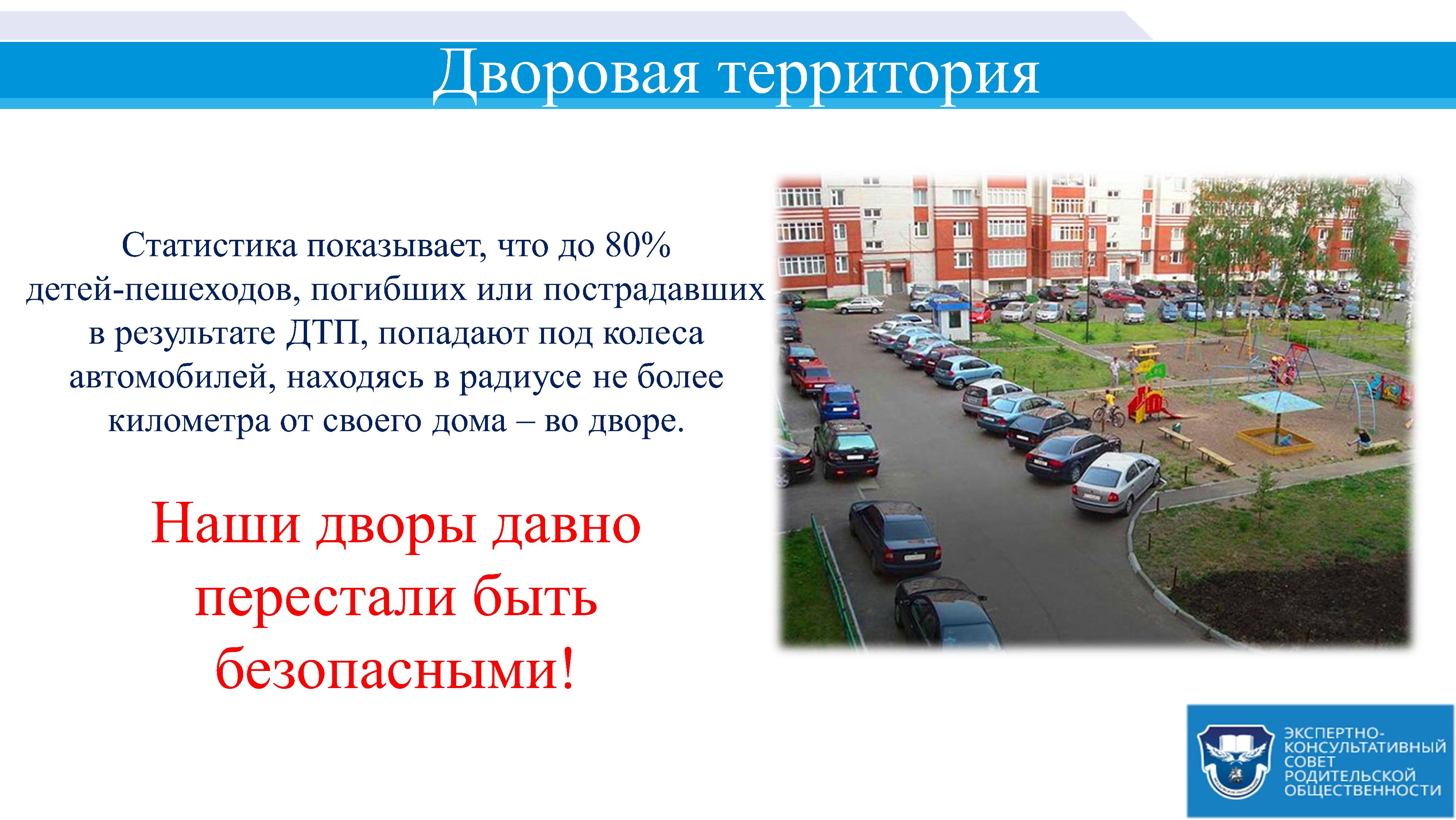 ПДД. Дворы. Начальный слайд